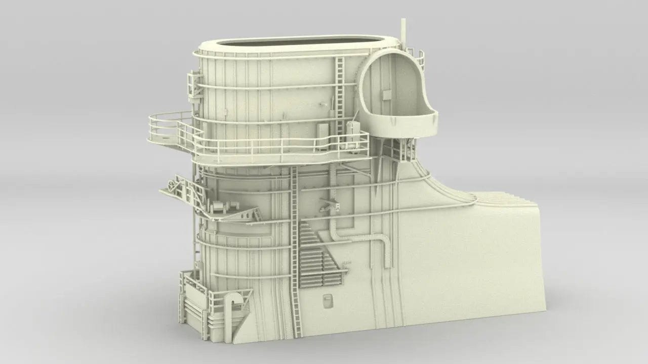 1/72 DKM Bismarck Funnel - distefan 3d print