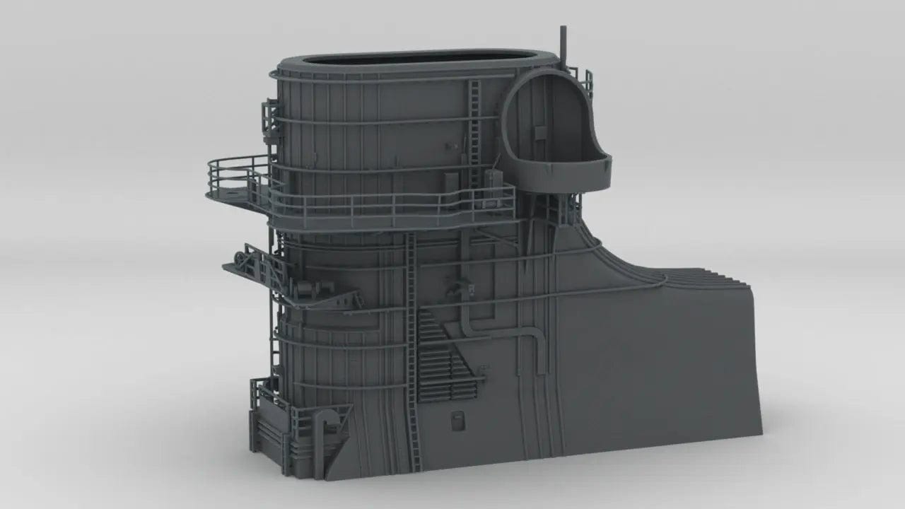 1/72 DKM Bismarck Funnel - distefan 3d print