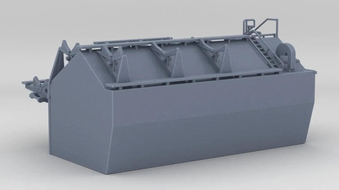 1/72 DKM Bismarck Hangar Port - distefan 3d print