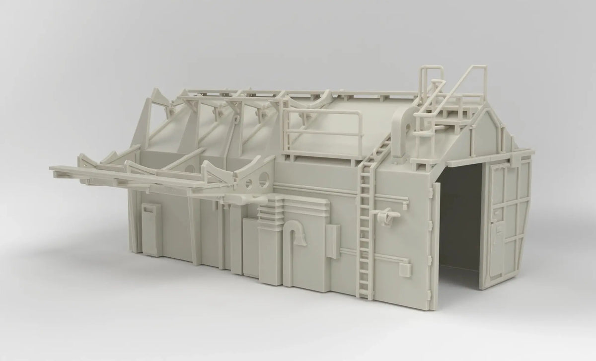 1/72 DKM Bismarck Hangar Starboard - distefan 3d print