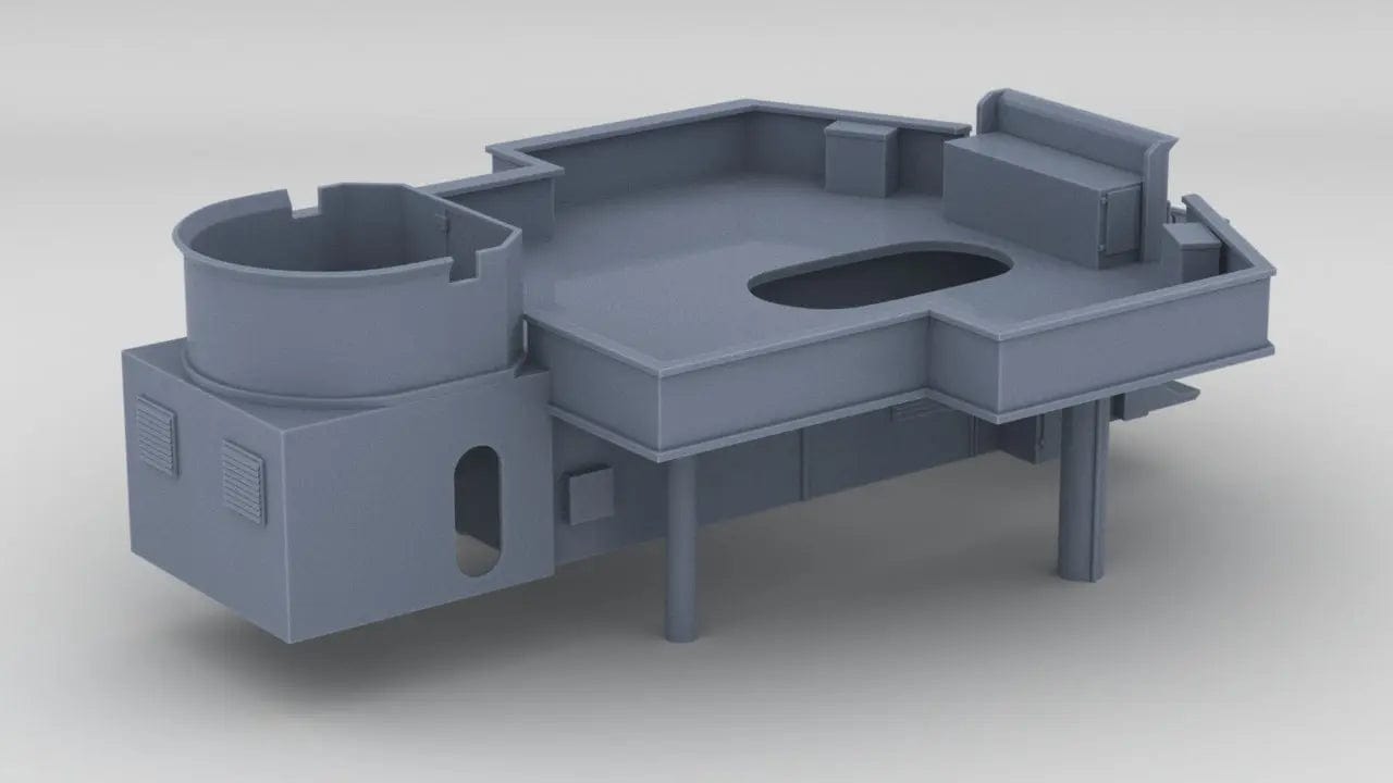 1/72 DKM Narvik Z37 Amidships Structure - distefan 3d print