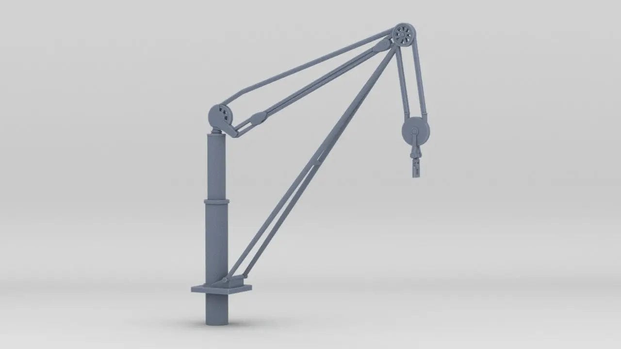 1/72 DKM Narvik Z37 Boat Crane Kit - distefan 3d print