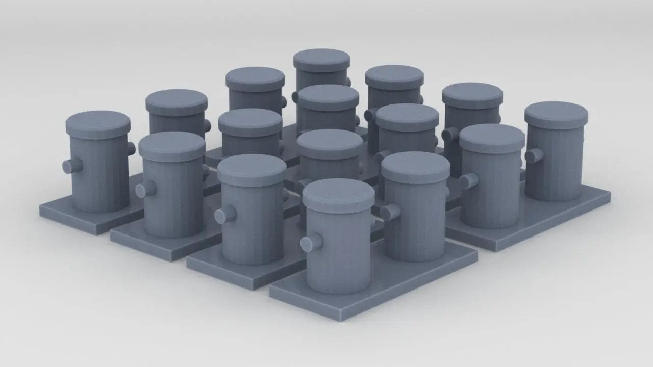 1/72 DKM Narvik Z37 Double Bitts w/ Horns Set (8pcs) - distefan 3d print