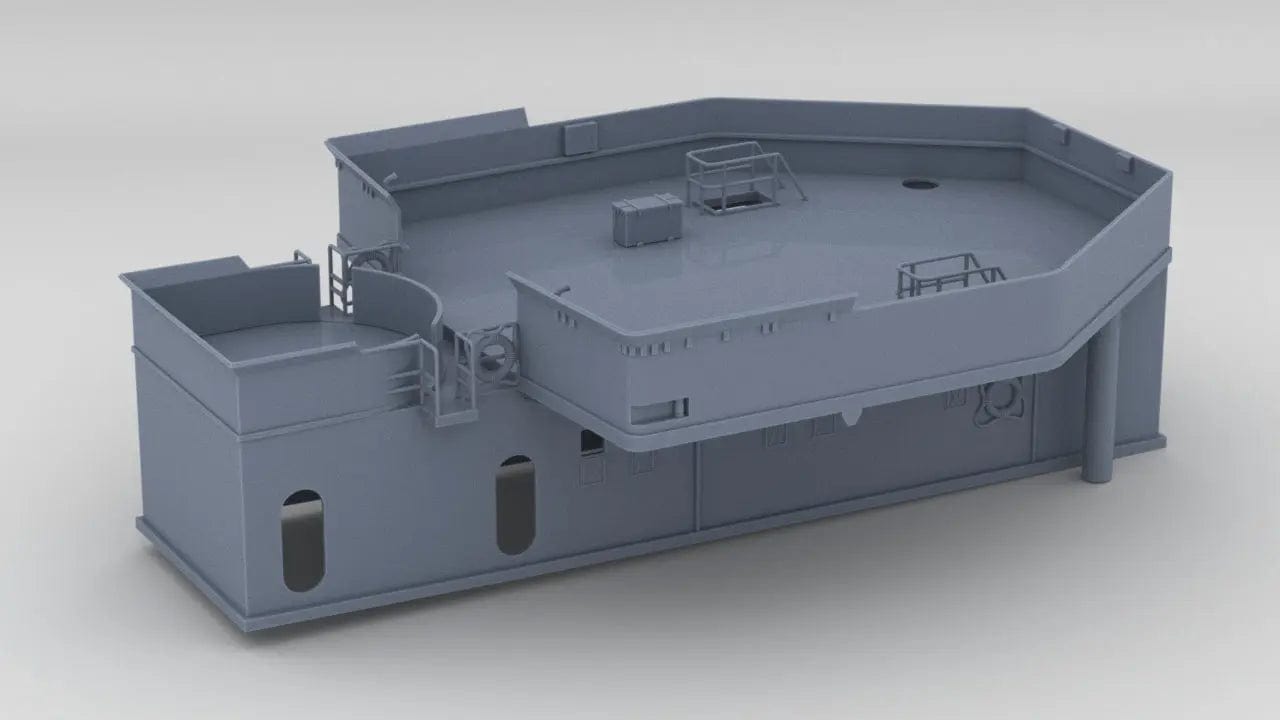 1/72 DKM Narvik Z37 Forward Deck 1 - distefan 3d print