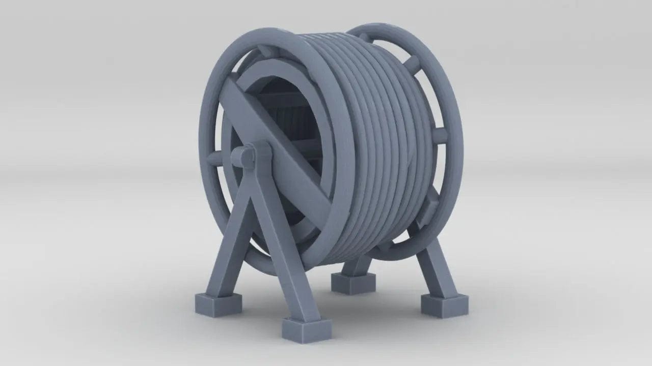 1/72 DKM Narvik Z37 Rope Reel v2 - distefan 3d print