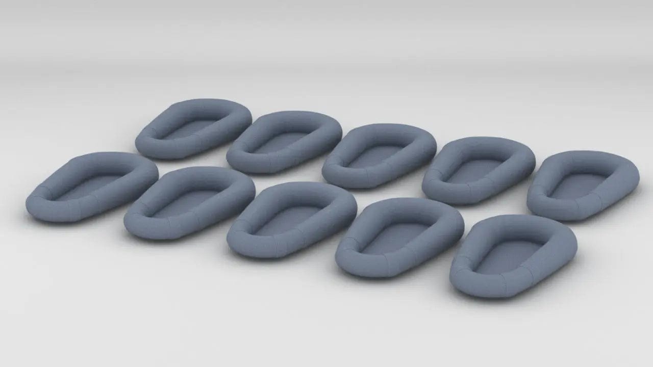 1/72 DKM One Man Life Raft Set (10pcs)- distefan 3d print
