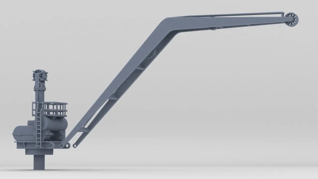 1/72 DKM Prinz Eugen Seaplane Crane Set - distefan 3d print