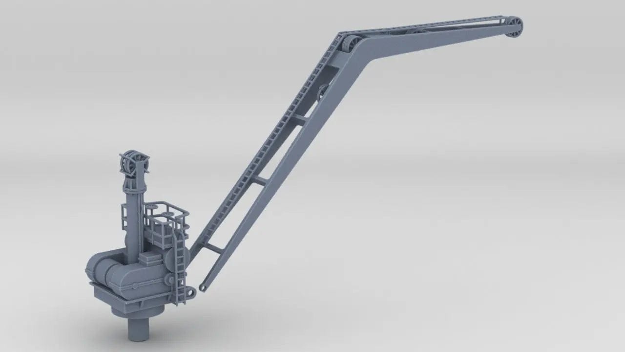 1/72 DKM Prinz Eugen Seaplane Crane Set - distefan 3d print