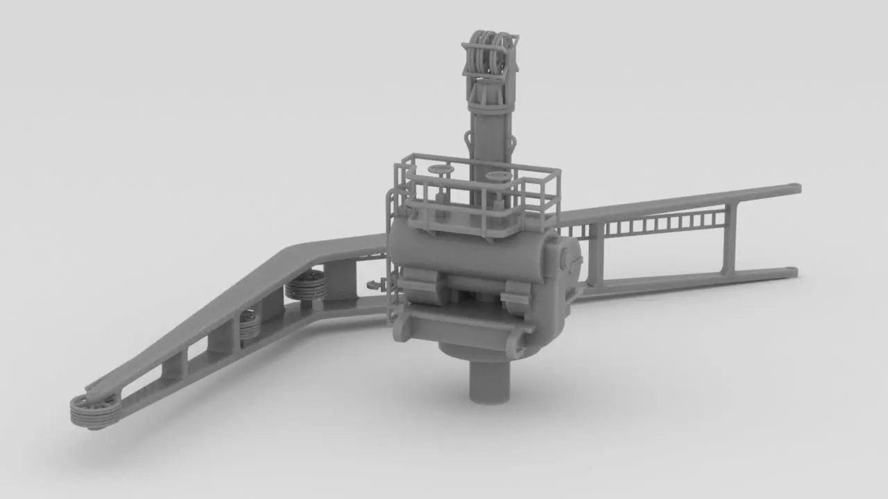 1/72 DKM Prinz Eugen Seaplane Crane Set - distefan 3d print