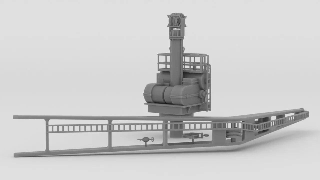 1/72 DKM Prinz Eugen Seaplane Crane Set - distefan 3d print