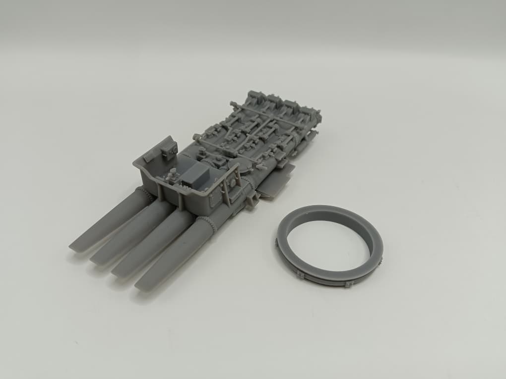 1/72 DKM Quadruple 533 mm Torpedo Tubes - distefan 3d print