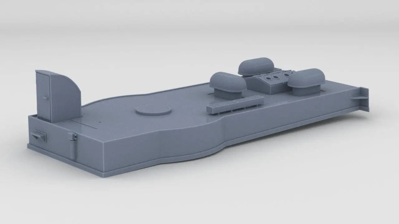1/72 DKM Raumboote R-301 Amidships Deck 1 - distefan 3d print