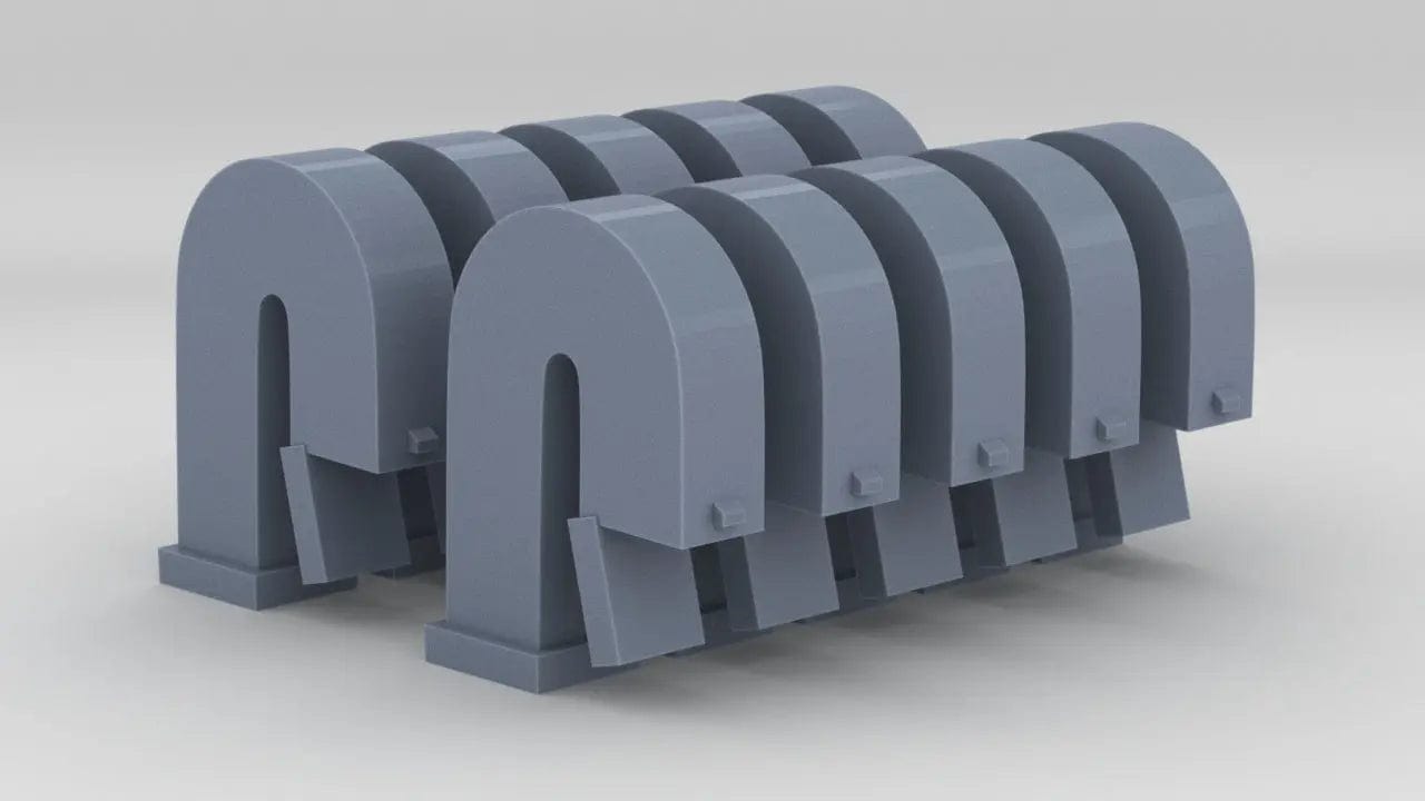 1/72 DKM Raumboote R-301 Bitts Set (10pcs) - distefan 3d print