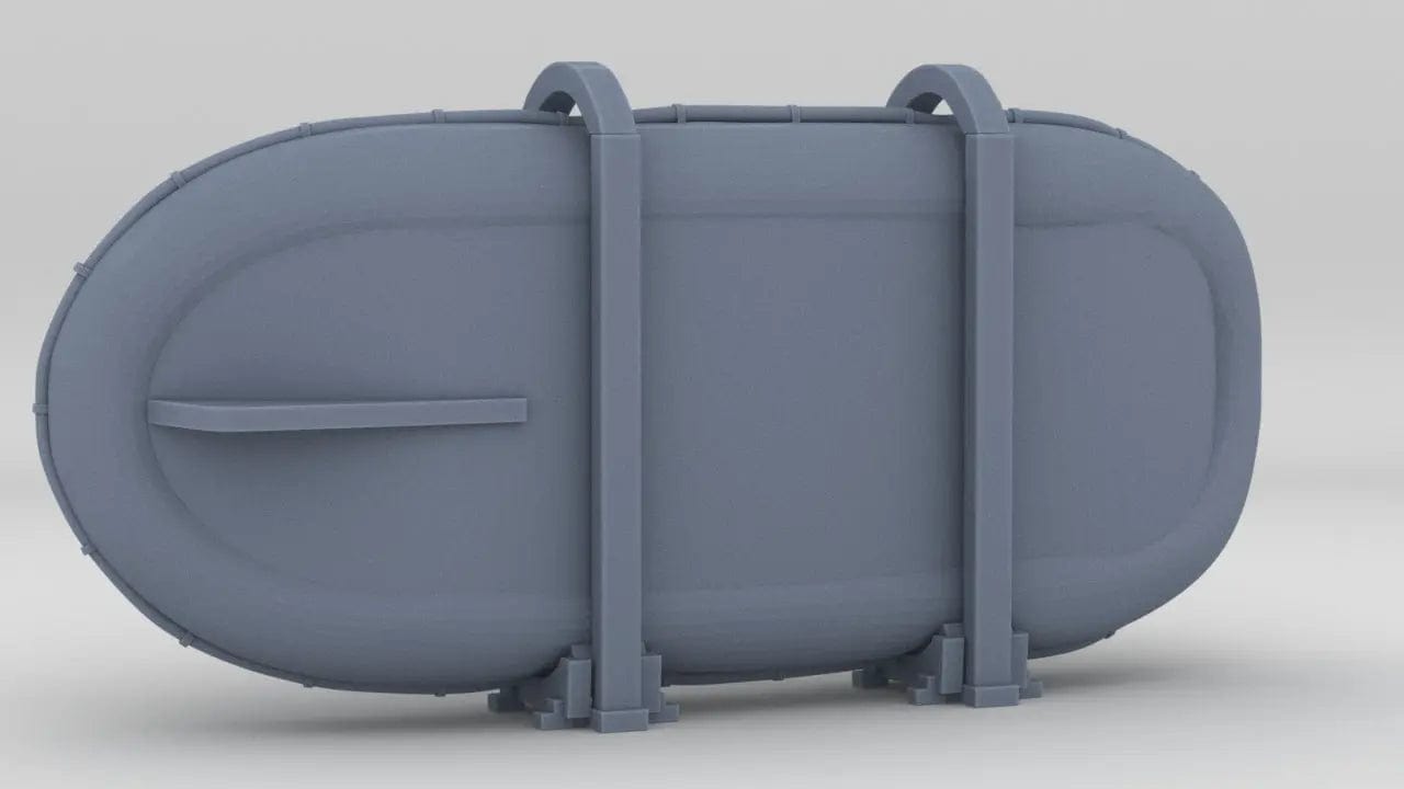 1/72 DKM Raumboote R-301 Lifeboat Mounted - distefan 3d Print