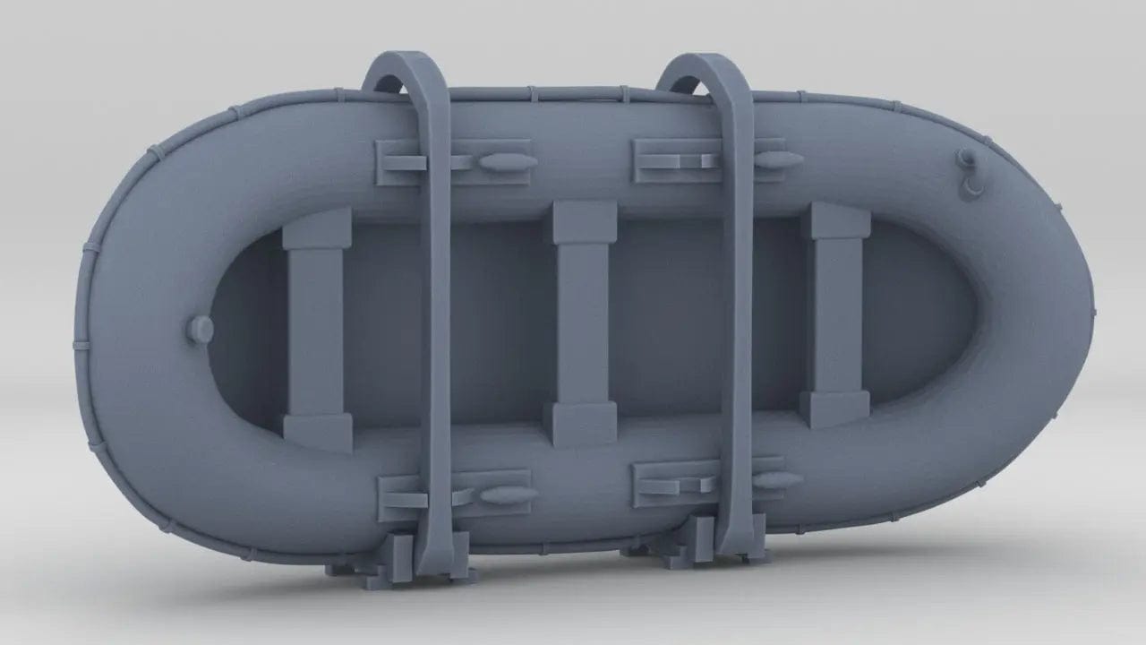 1/72 DKM Raumboote R-301 Lifeboat Mounted - distefan 3d Print