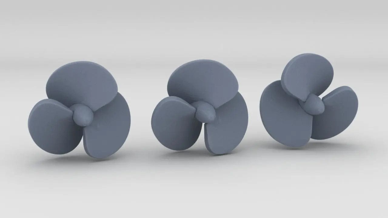 1/72 DKM Raumboote R-301 Propellers Set (3pcs) - distefan 3d print