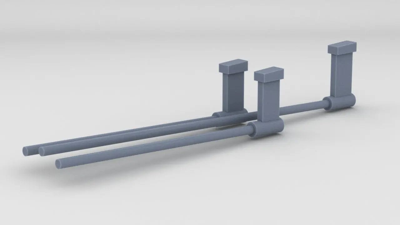 1/72 DKM Raumboote R-301 Shaft Set - distefan 3d print