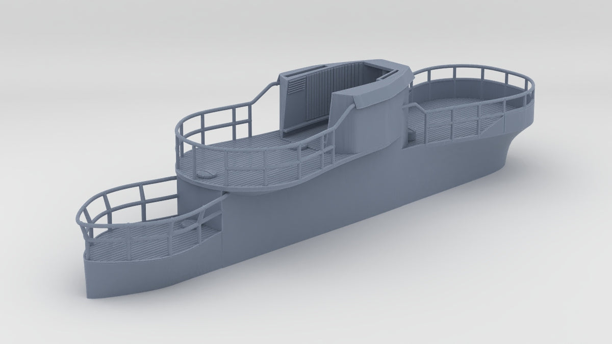 1/72 DKM U-Boot VII/C - U-441 Conning Tower w/ Railing - distefan 3d print