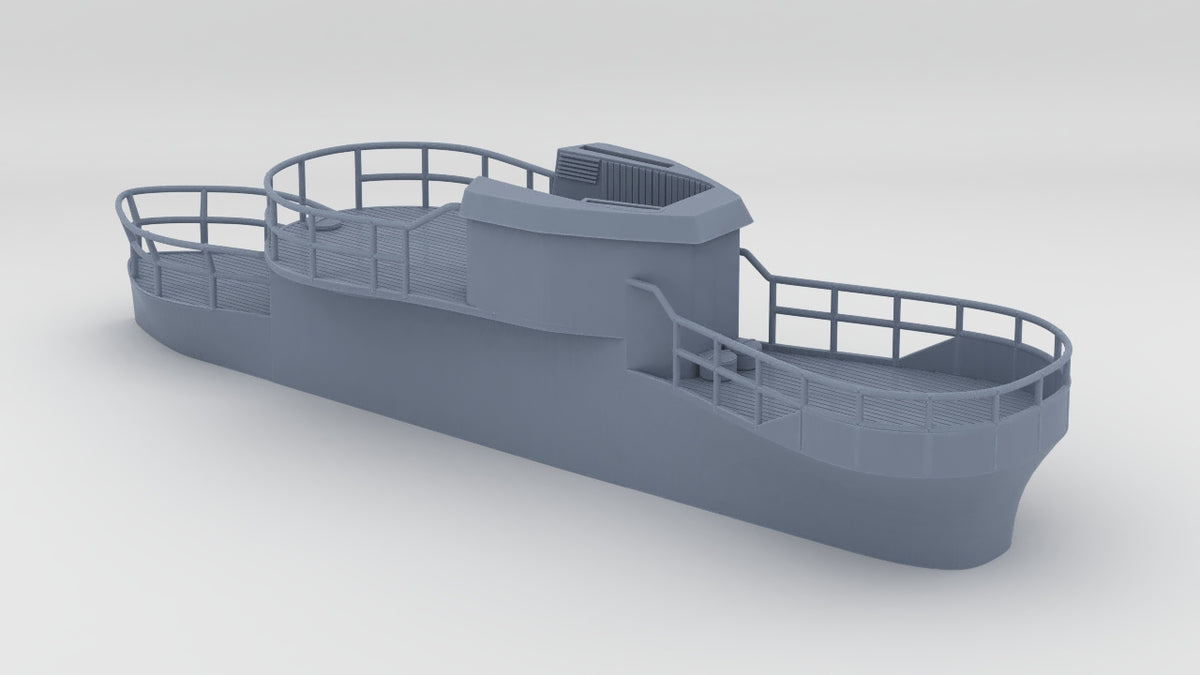 1/72 DKM U-Boot VII/C - U-441 Conning Tower w/ Railing - distefan 3d print