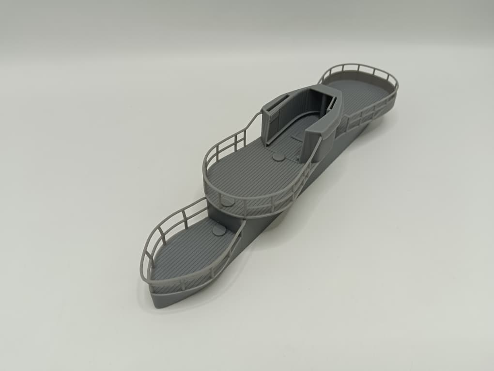 1/72 DKM U-Boot VII/C - U-441 Conning Tower w/ Railing - distefan 3d print