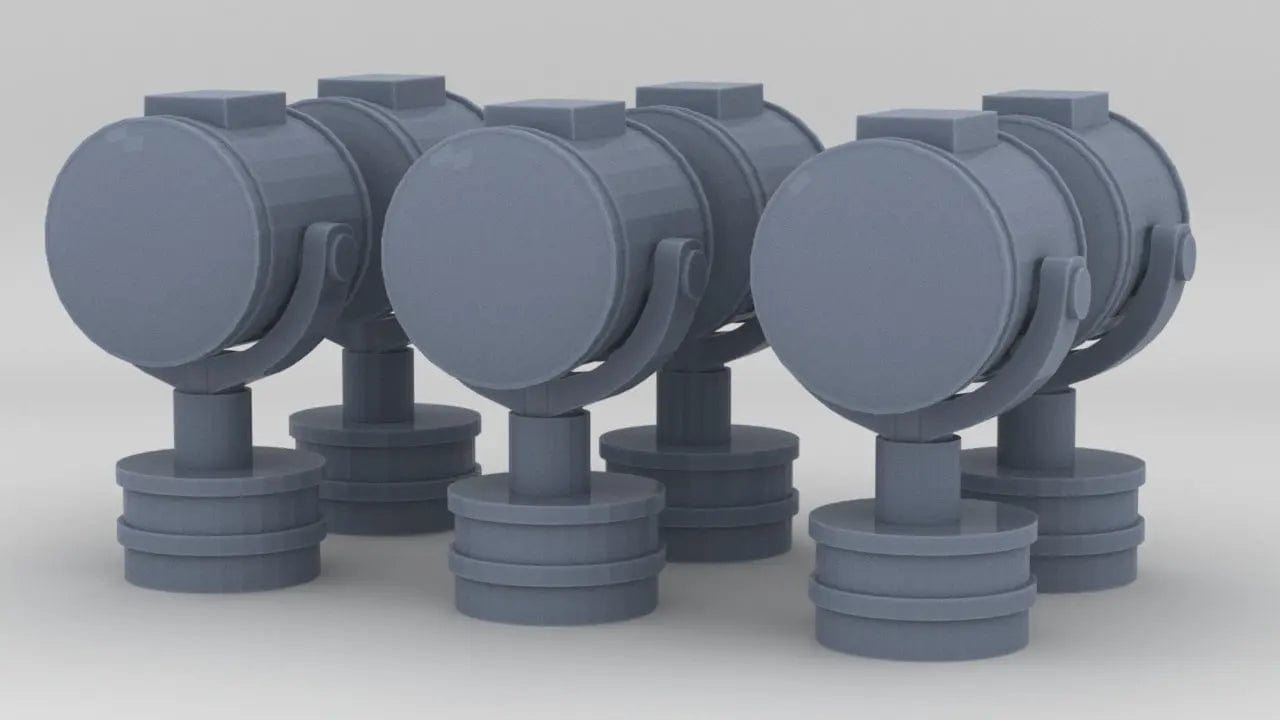 1/72 Greek cruiser Georgios Averof Searchlight Small Set (6pcs) - distefan 3d print