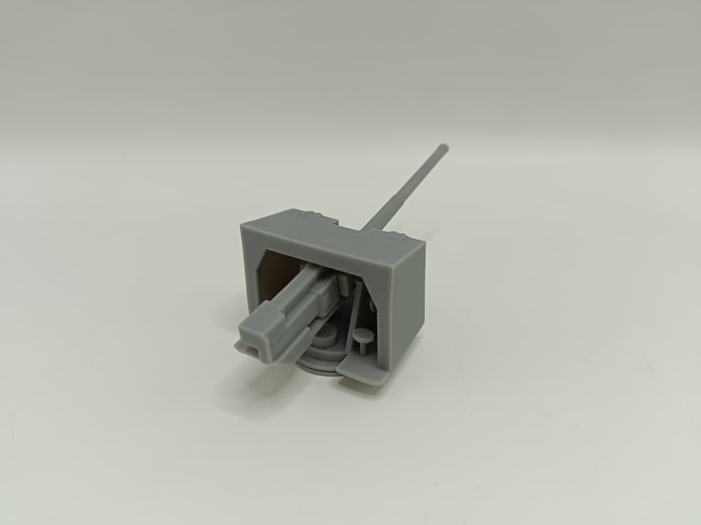 1/72 HMS 4.7"/45 (12cm) QF Mark IX Naval Gun - distefan 3d print