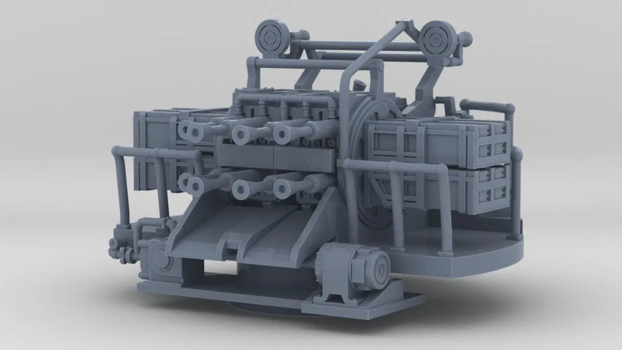 1/72 HMS QF 2-Pounder Naval Gun - distefan 3d print