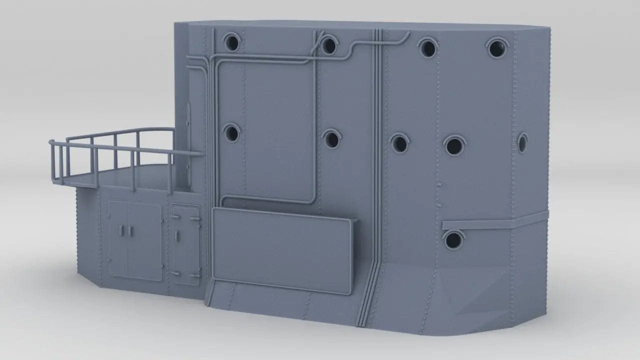 1/72 IJN Akagi Lower Tower - distefan 3d print