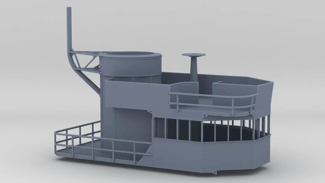 1/72 IJN Akagi Upper Tower - distefan 3d print