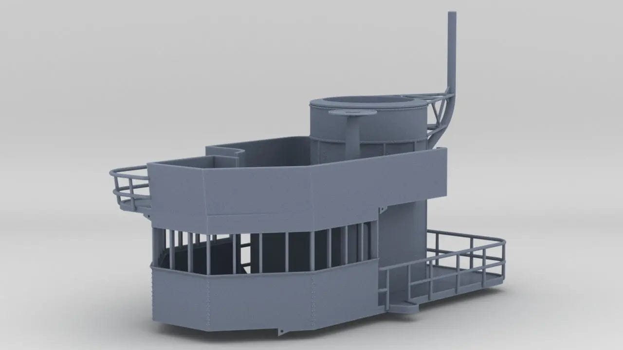 1/72 IJN Akagi Upper Tower - distefan 3d print