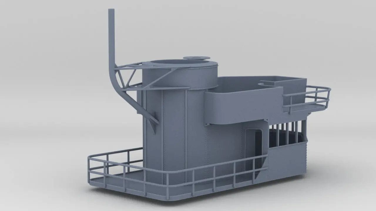 1/72 IJN Akagi Upper Tower - distefan 3d print