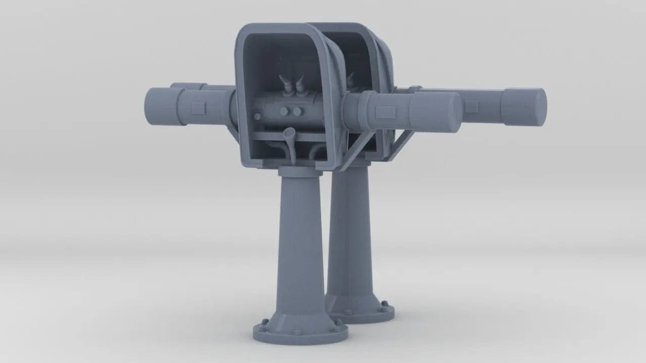 1/72 IJN Rangefinder 1.5m & 2m Set (2pcs) - distefan 3d print