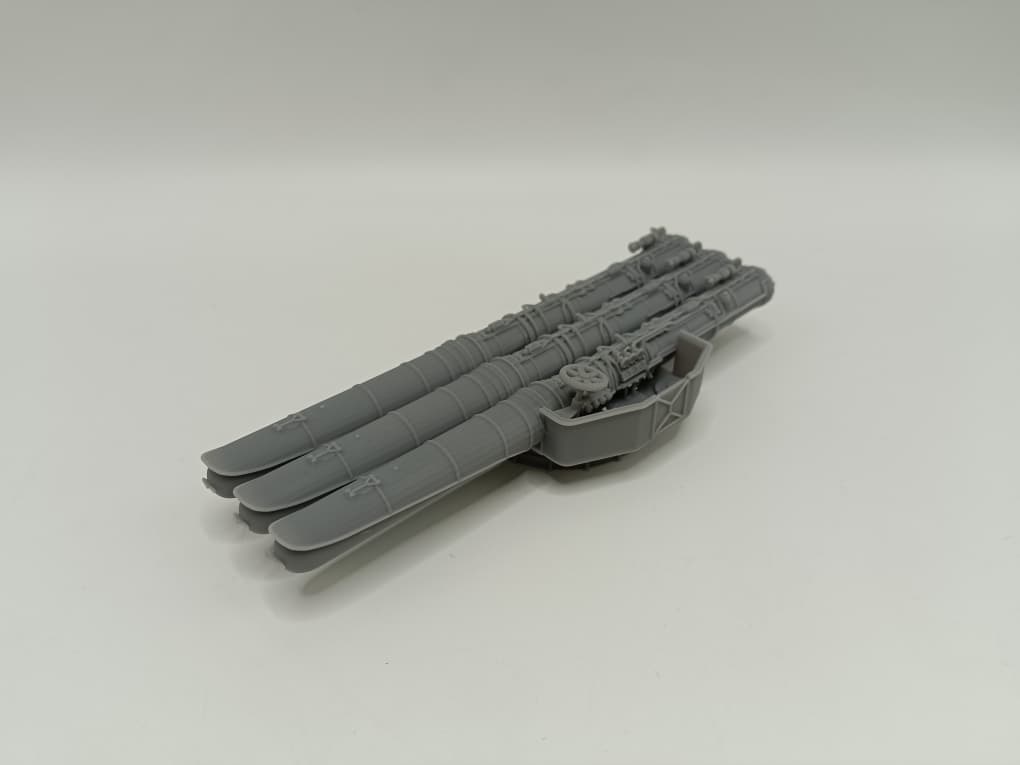 1/72 IJN Triple 610mm (24in) Torpedo Tubes - distefan 3d print