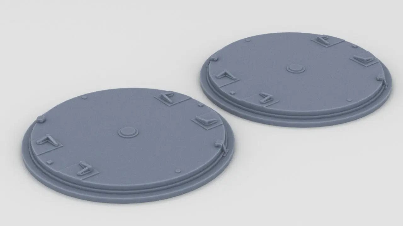 1/72 IJN Yamato Turntable Set (2pcs) - distefan 3d