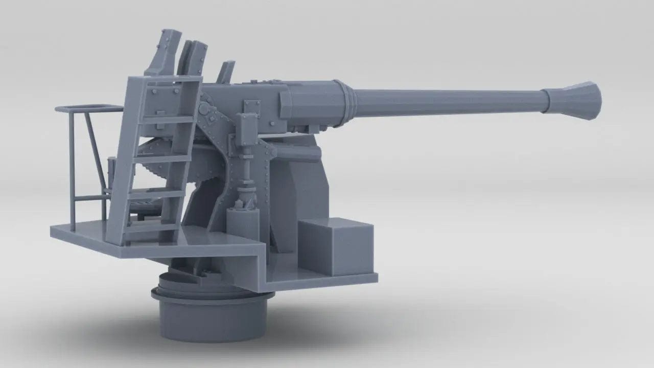 1/72 RN Single 40mm Bofors Gun - distefan 3d print