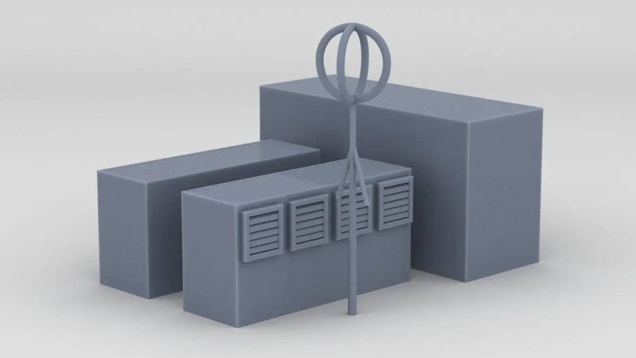 1/72 RN V&W Amidships Cabin Vents Set (4pcs) - distefan 3d print