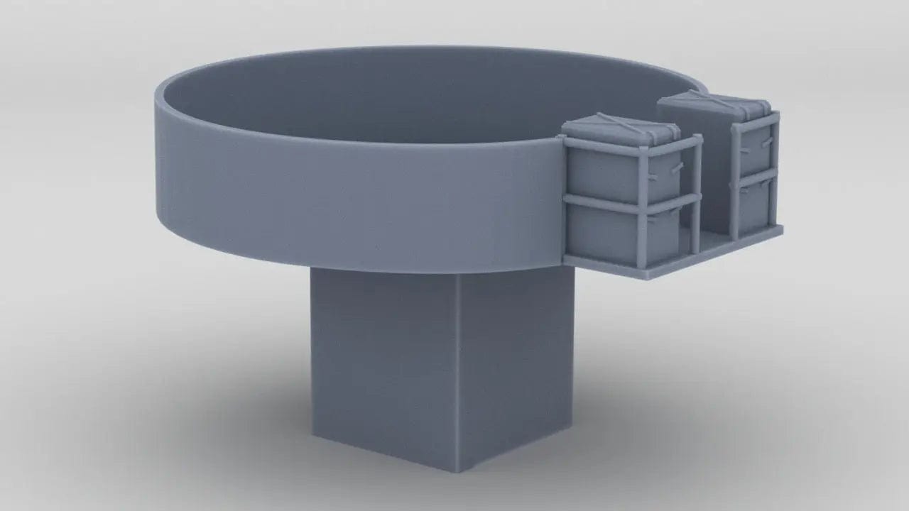 1/72 RN V&W Amidships Gun Tub - distefan 3d print