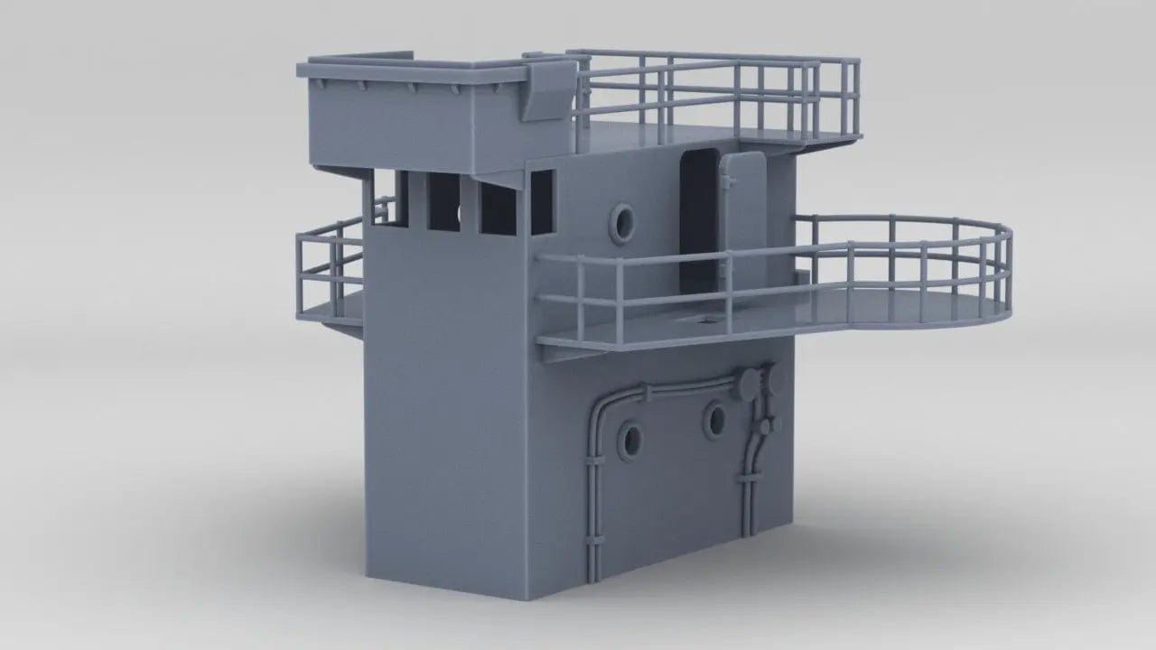 1/72 RN V&W Forward Command Bridge - distefan 3d print