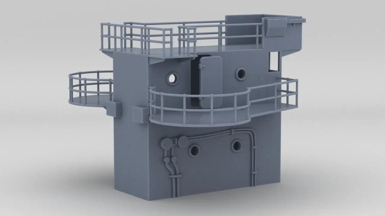 1/72 RN V&W Forward Command Bridge - distefan 3d print