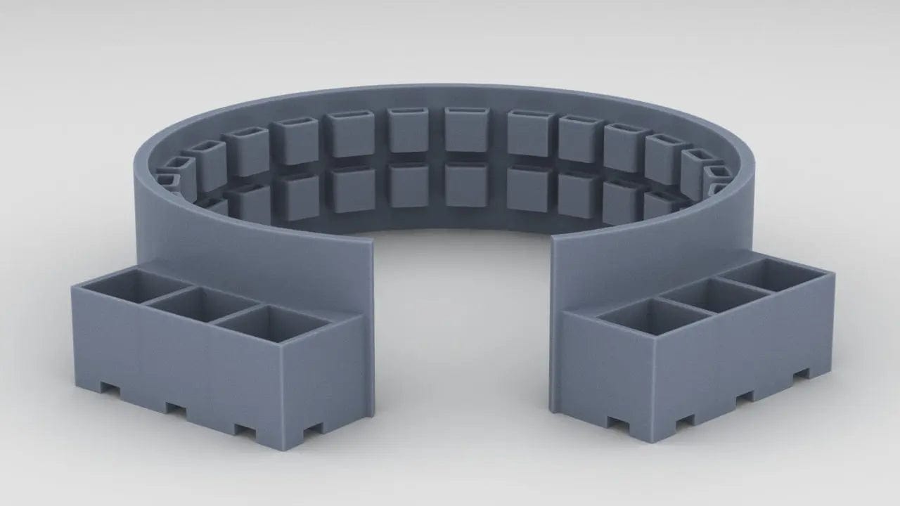 1/72 USN 40mm Twin Bofors Tub Shield - distefan 3d print