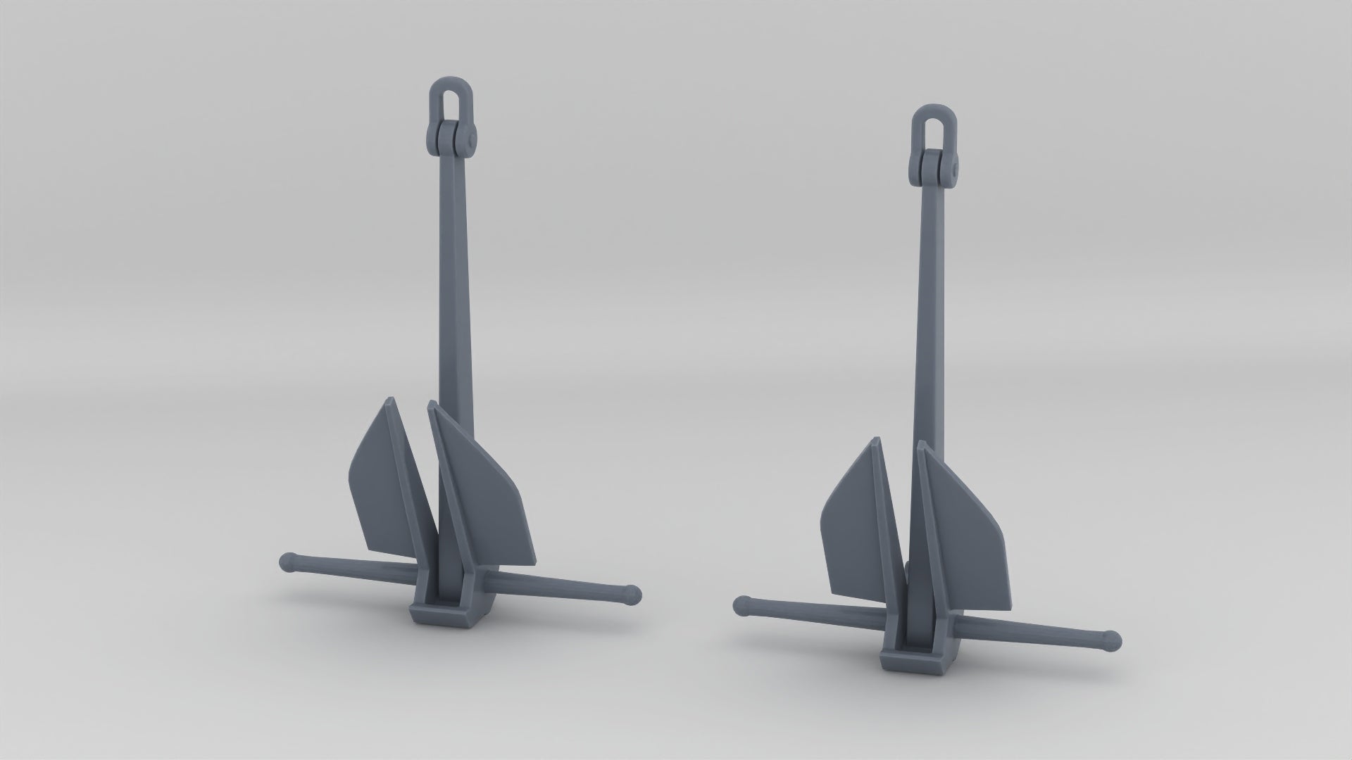 1/72 USN Anchor Danforth 2500kg Set (2pcs) - Resin3Dinteractive
