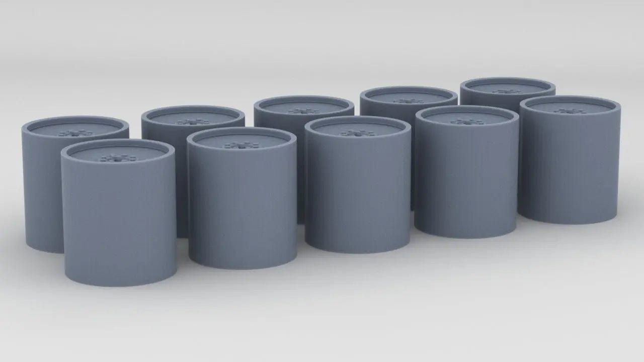 1/72 USN Depth Charges 600lb Set (10pcs) - distefan 3d print