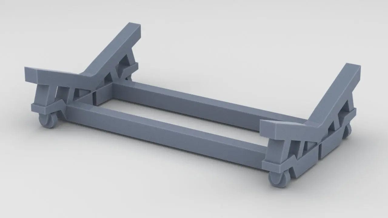 1/72 USN P-6 Catapult Cradle - distefan 3d print