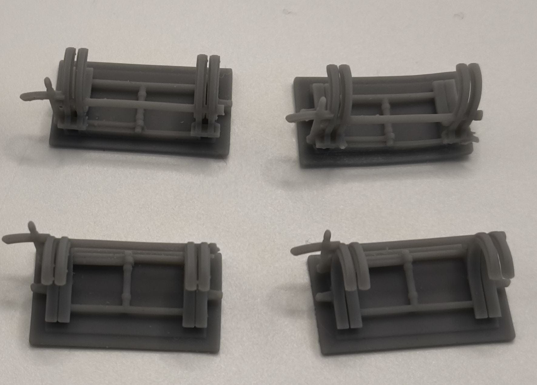 1/72 USN PT Boat Torpedo Roll Off Racks Set (4pcs) - distefan 3d print