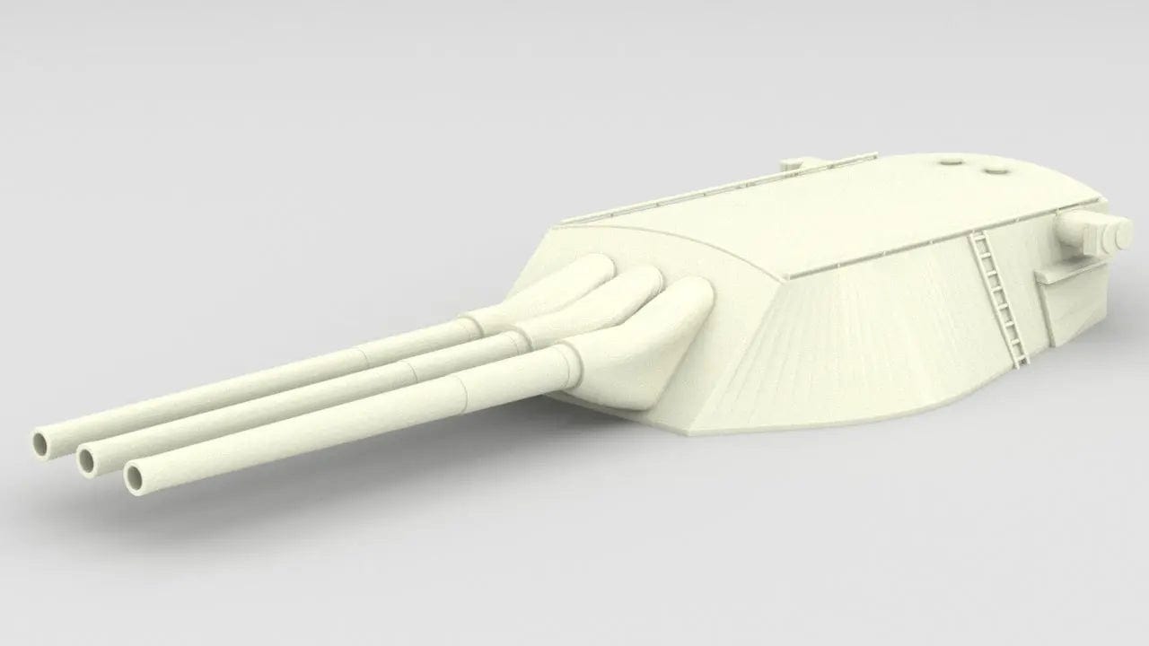 1/72 USS 14-inch/45-caliber Gun - distefan 3D print