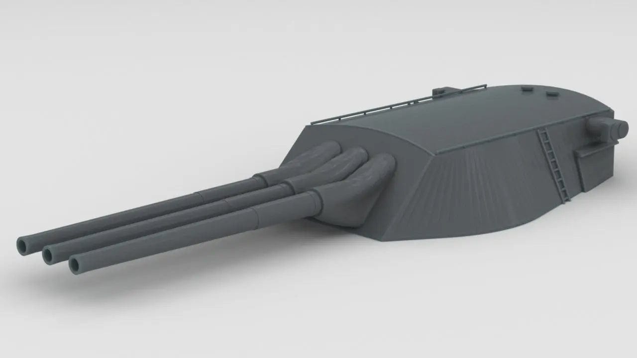 1/72 USS 14-inch/45-caliber Gun - distefan 3D print