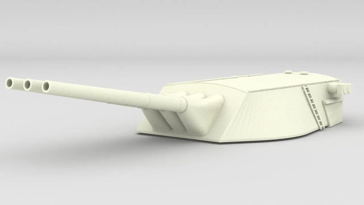 1/72 USS 14-inch/45-caliber Gun Elevated - distefan 3D print