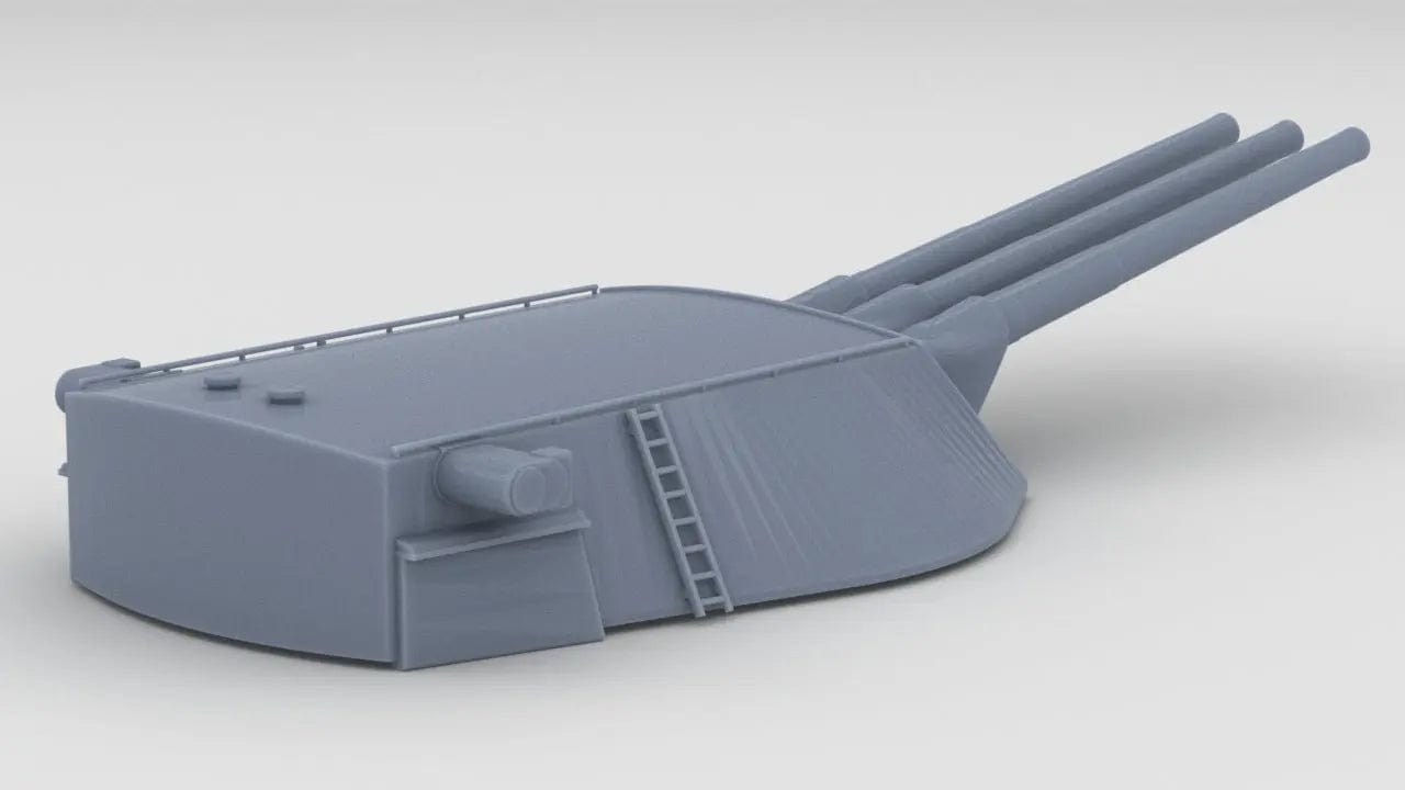1/72 USS 14-inch/45-caliber Gun Elevated - distefan 3D print