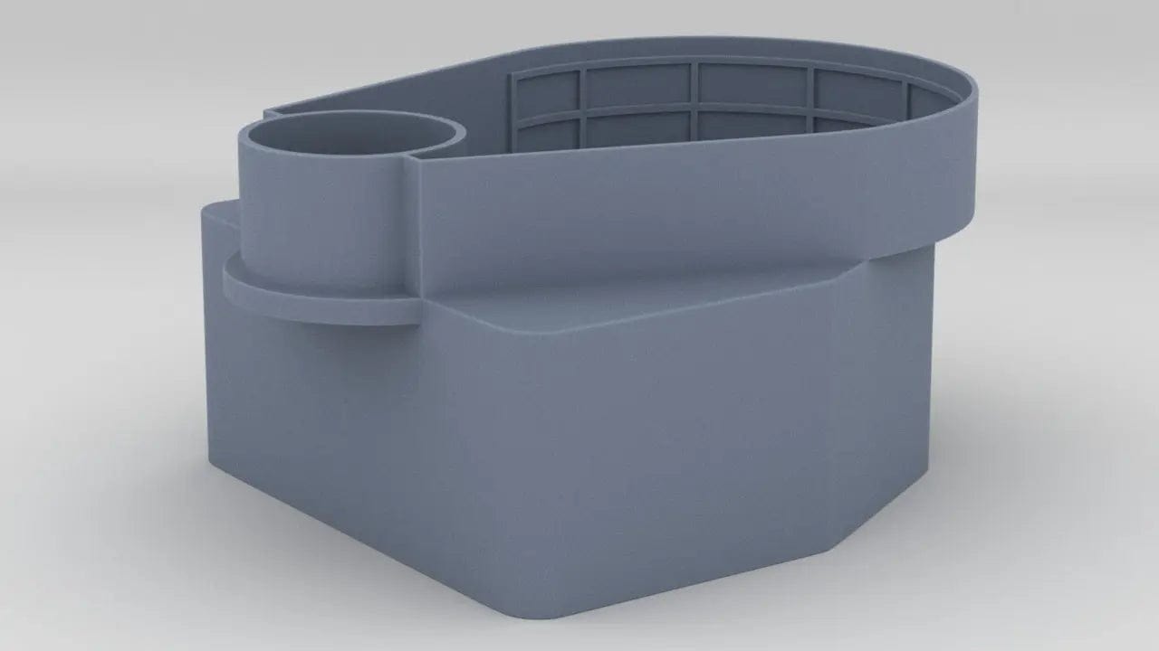 1/72 USS Fletcher After Deckhouse w/ Teardrop 40mm Tub - distefan 3d print