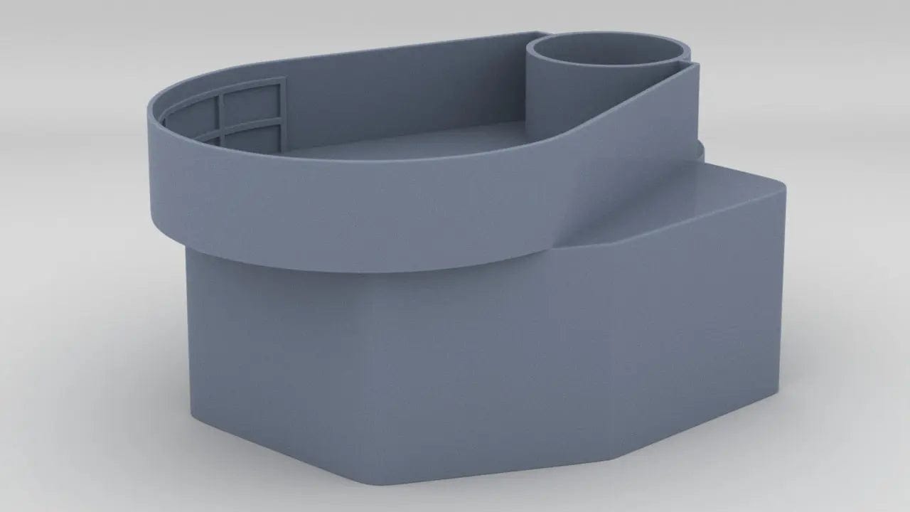 1/72 USS Fletcher After Deckhouse w/ Teardrop 40mm Tub - distefan 3d print